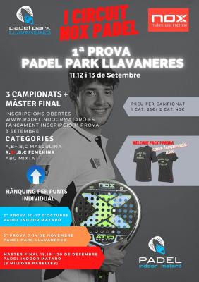 poster del torneo I CIRCUIT NOX PADEL - 1ª PROVA