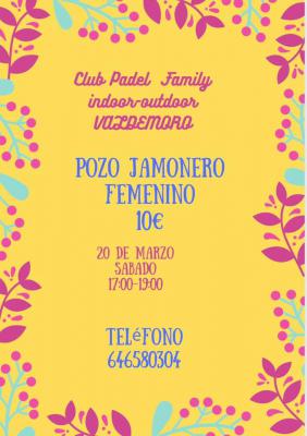 poster del torneo JAMONERO FEMENINO