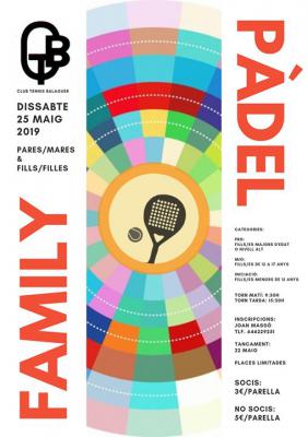 poster del torneo TORNEIG FAMILY PADEL