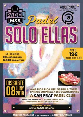 poster del torneo SOLO ELLAS