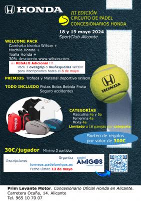 poster del torneo 🚘 TORNEO HONDA