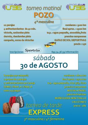 poster torneo PADELDAY POZO/EXPRESS