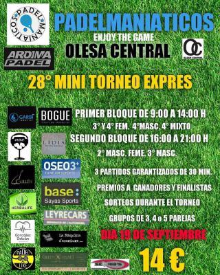 poster del torneo 28º MINITORNEO EXPRES 