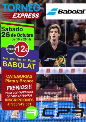 poster del torneo TORNEO EXPRESS BABOLAT
