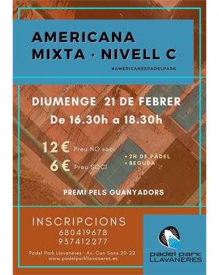 poster del torneo AMERICANA MIXTA