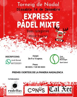 poster del torneo EXPRESS MIXTE DE NADAL
