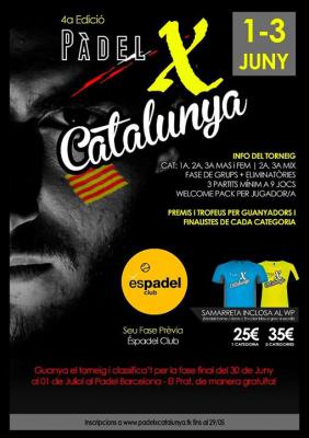 poster del torneo PADEL X CATALUNYA