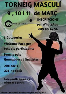 poster del torneo TORNEIG MASCULÍ