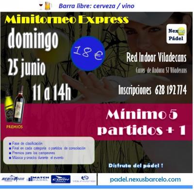 poster del torneo EXPRESS NEXUS PADEL + BARRA LIBRE 🍺🍷