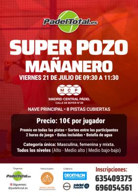 poster del torneo POZO MAÑANERO