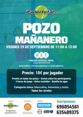 poster del torneo POZO MAÑANERO
