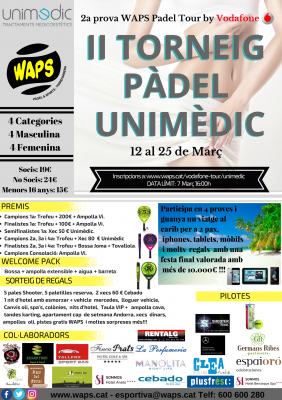 poster del torneo II TORNEIG UNIMÈDIC