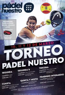 poster del torneo TORNEO PADEL NUESTRO PADEL INDOOR ÉCIJA
