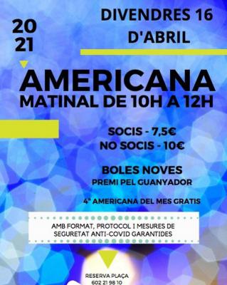 poster del torneo AMERICANA MATINAL