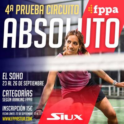 poster del torneo 4ª PRUEBA CIRCUITO ABSOLUTO