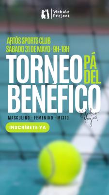 poster del torneo TORNEO BENÉFICO WEBALE PROJECT