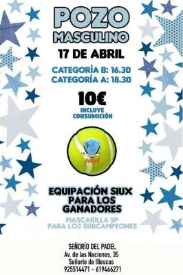 poster del torneo POZO MASCULINO