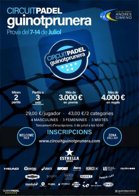 poster del torneo CIRCUITO GUINOT PRUNERA