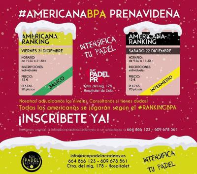 poster del torneo AMERICANA BPA PRENAVIDEÑA
