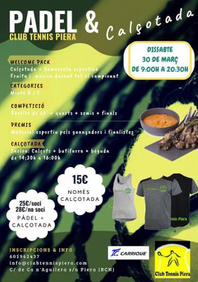 poster del torneo PADEL & CALÇOTADA