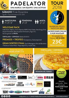 poster del torneo PADELATOR TOUR 2018