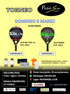 poster del torneo TORNEO PADELSUREVENTS