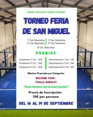 poster torneo TORNEO FERIA DE SAN MIGUEL