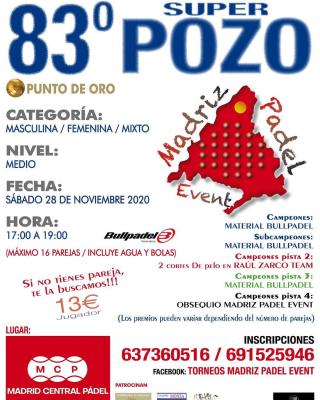 poster del torneo 83º SUPER POZO