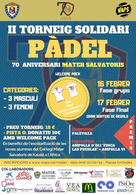 poster del torneo II TORNEIG SOLIDARI