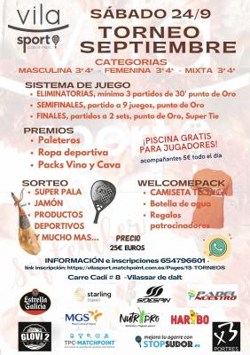 poster del torneo TORNEO SEPTIEMBRE