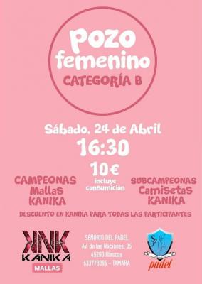 poster del torneo POZO FEMENINO
