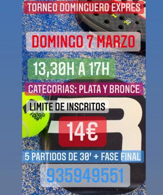 poster del torneo TORNEO DOMINGUERO EXPRES