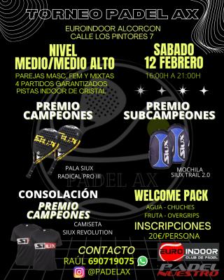 poster del torneo 7º TORNEO PADEL AX