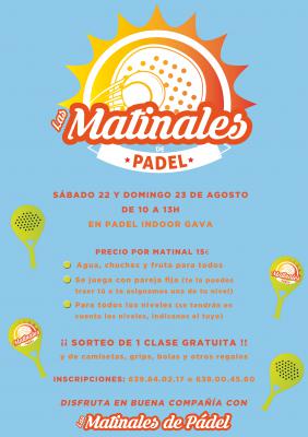 poster del torneo LAS MATINALES DE PÁDEL
