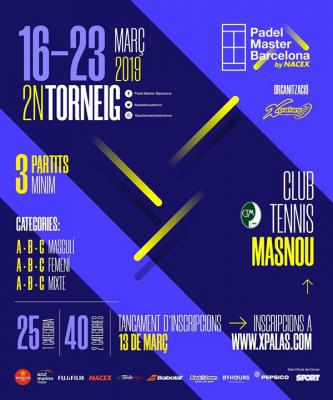 poster del torneo 2n TORNEIG PADEL MASTER BARCELONA