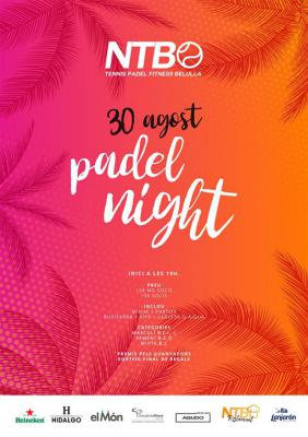 poster del torneo PADEL NIGHT
