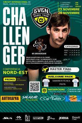poster del torneo 2ON CHALLENGER 49È ANIVERSARI CAN BUSQUÉ, EVEN PADEL TOUR