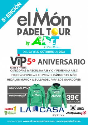 poster del torneo V PRUEBA EL MÓN PADEL TOUR BY PADEL ADT