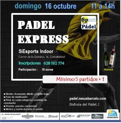 poster torneo NEXUS PÁDEL EXPRESS