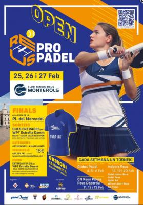 poster del torneo 4T OPEN REUS PRO PADEL