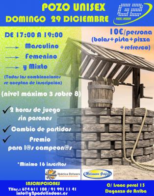 poster del torneo POZO UNISEX