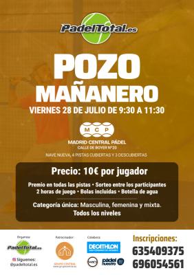 poster del torneo POZO MAÑANERO