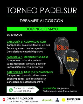 poster del torneo TORNEO PADELSUR CATEGORIAS B, C Y D