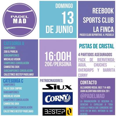 poster del torneo TORNEO DE PADEL