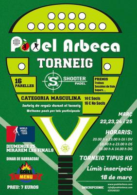 poster del torneo TORNEIG SHOOTER PADEL