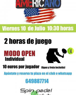 poster del torneo AMERICANO OPEN INDIVIDUAL