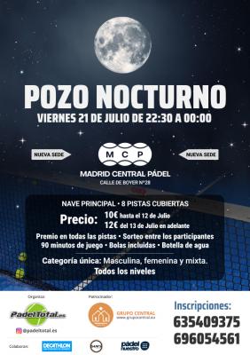 poster del torneo POZO NOCTURNO