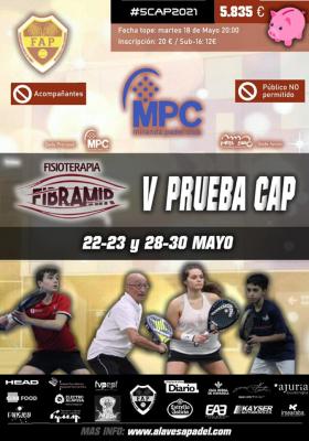 poster del torneo V PRUEBA CAP TROFEO FISIOTERAPIA FIBRAMIR