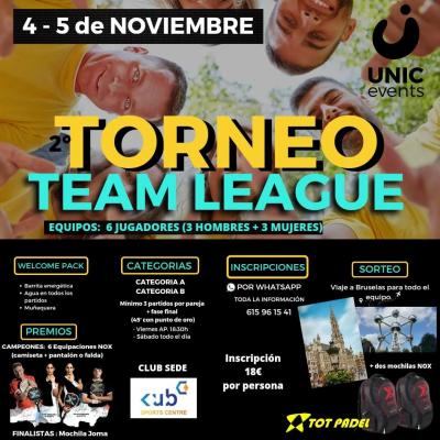 poster del torneo 2° TORNEO TEAM LEAGUE