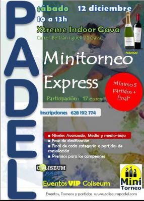 poster del torneo MINITORNEO COLISEUM COMPETICIÓN